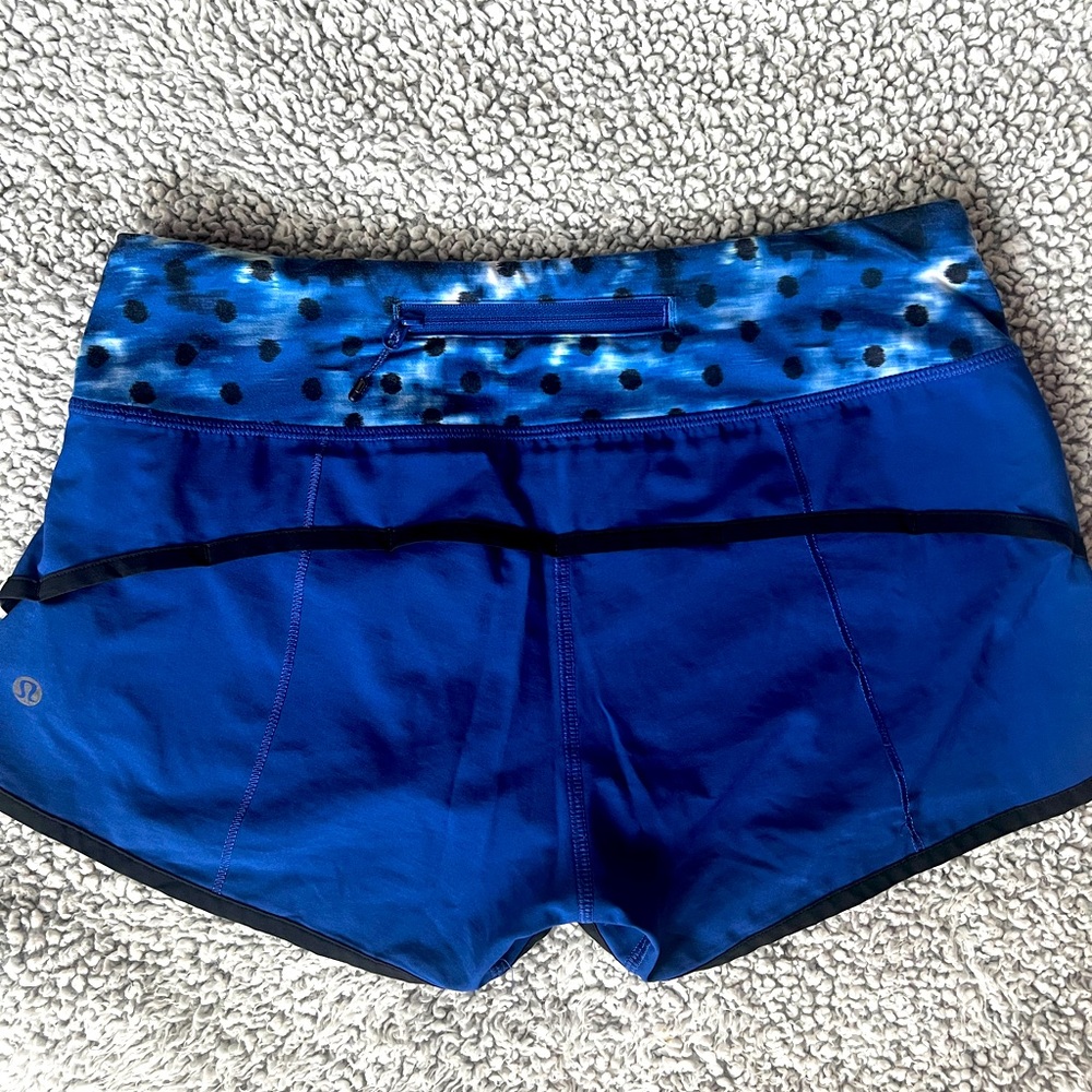 Lululemon Speed Up Low Rise Lined Shorts, Size 4